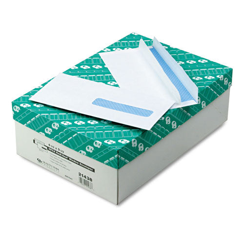 Security Tinted Insurance Claim Form Envelope, Address Window, Commercial Flap, Redi-seal Closure, 4.5 X 9.5, White, 500/box