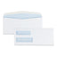Double Window Security-tinted Check Envelope, #10, Commercial Flap, Gummed Closure, 4.13 X 9.5, White, 500/box