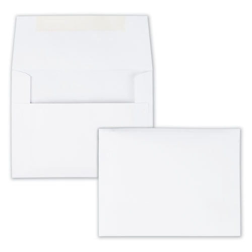 Greeting Card/invitation Envelope, A-2, Square Flap, Gummed Closure, 4.38 X 5.75, White, 100/box