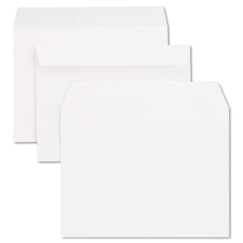 Open-side Booklet Envelope, #6 1/2, Hub Flap, Gummed Closure, 6 X 9, White, 100/box