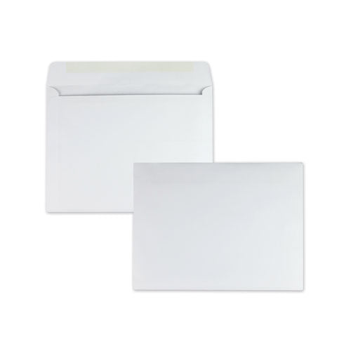 Open-side Booklet Envelope, #13 1/2, Cheese Blade Flap, Gummed Closure, 10 X 13, White, 100/box