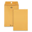 Clasp Envelope, 32 Lb Bond Weight Kraft, #1 3/4, Square Flap, Clasp/gummed Closure, 6.5 X 9.5, Brown Kraft, 100/box