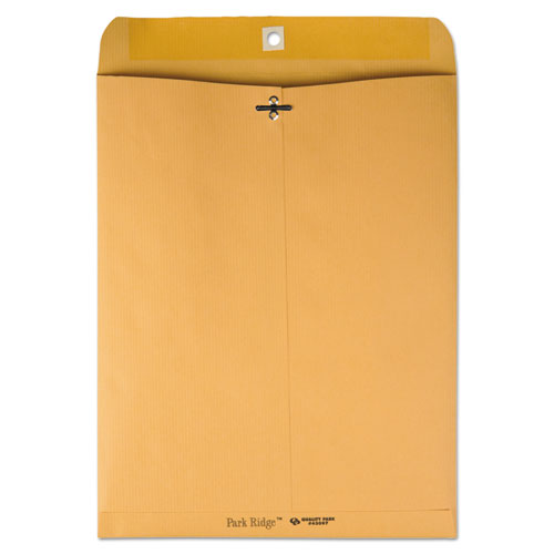 Park Ridge Kraft Clasp Envelope, #97, Square Flap, Clasp/gummed Closure, 10 X 13, Brown Kraft, 100/box