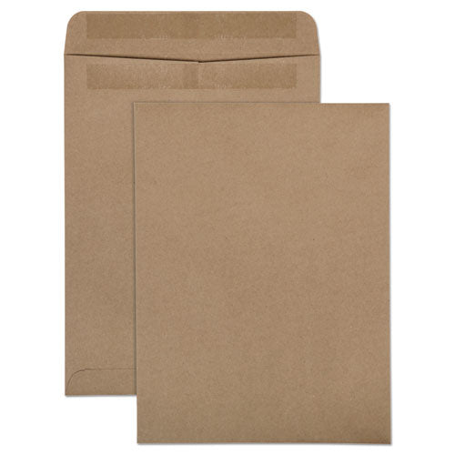 Recycled Brown Kraft Redi-seal Envelope, #10 1/2, Cheese Blade Flap, Redi-seal Adhesive Closure, 9 X 12, Brown Kraft, 100/box