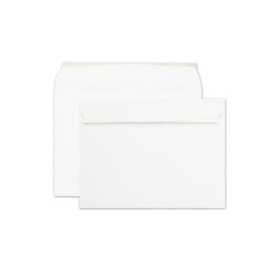 Open-side Booklet Envelope, #10 1/2, Cheese Blade Flap, Redi-strip Adhesive Closure, 9 X 12, White, 100/box