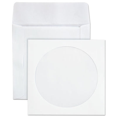 Cd/dvd Sleeves, 1 Disc Capacity, White, 100/box