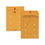 Brown Kraft String/button Interoffice Envelope, #90, One-sided Five-column Format, 31-entries, 9 X 12, Brown Kraft, 100/ct