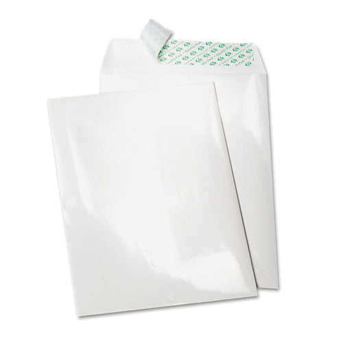 Tech-no-tear Catalog Envelope, Paper Exterior, #13 1/2, Cheese Blade Flap, Self-adhesive Closure, 10 X 13, White, 100/box