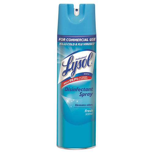Disinfectant Spray, Fresh Scent, 19 Oz Aerosol Spray, 12/carton