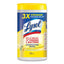 Disinfecting Wipes, 7 X 7.25, Lemon And Lime Blossom, 80 Wipes/canister, 6 Canisters/carton