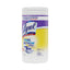 Dual Action Disinfecting Wipes, 7 X 7.5, Citrus, White/purple, 75/canister