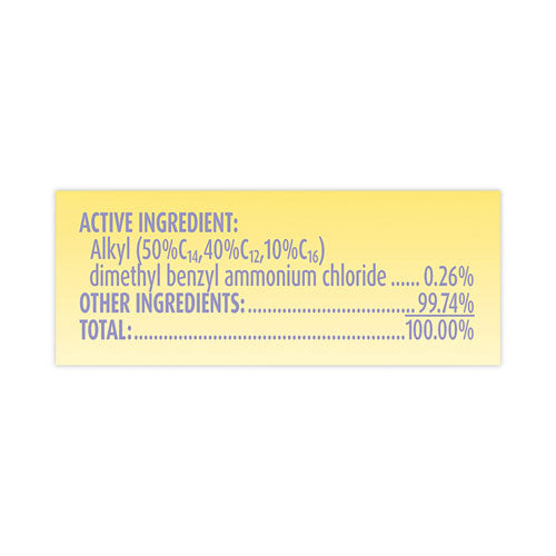 Dual Action Disinfecting Wipes, 7 X 7.5, Citrus, White/purple, 75/canister