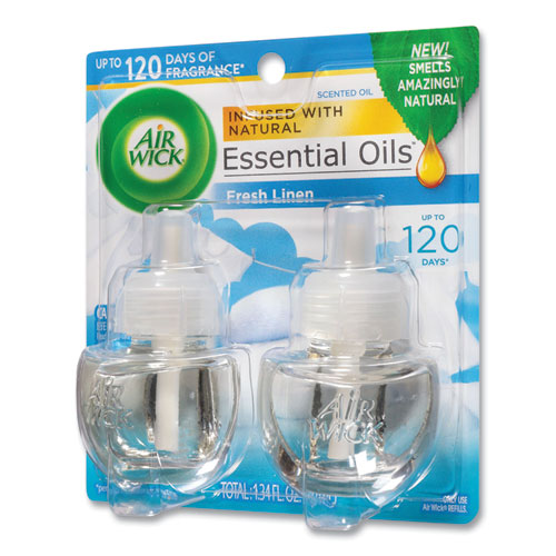 Scented Oil Refill, Fresh Linen, 0.67 Oz, 2/pack