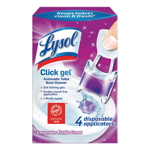Click Gel Automatic Toilet Bowl Cleaner, Ocean Fresh, 6/box, 4 Boxes/carton