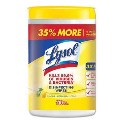 Disinfecting Wipes, 7 X 7.25, Crisp Linen, 80 Wipes/canister