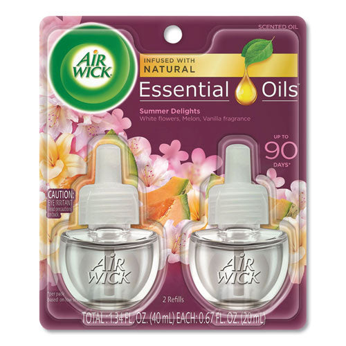 Life Scents Scented Oil Refills, Paradise Retreat, 0.67 Oz, 2/pack, 6 Packs/carton
