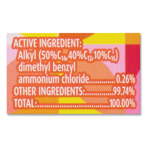 Disinfecting Wipes, 7 X 7.25, Mango And Hibiscus, 80 Wipes/canister, 6 Canisters/carton