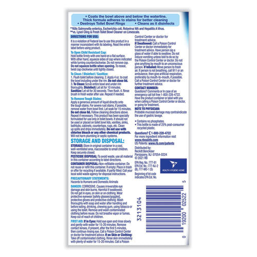 Disinfectant Toilet Bowl Cleaner, Wintergreen, 24 Oz Bottle