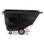 Rotomolded Tilt Truck, 202 Gal, 850 Lb Capacity, Plastic, Black