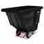 Rotomolded Tilt Truck, 202 Gal, 1,250 Lb Capacity, Plastic, Black