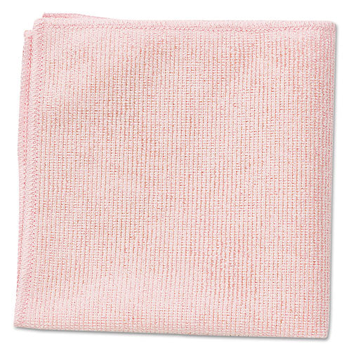 Microfiber Cleaning Cloths, 16 X 16, Pink, 24/pack