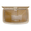Slim Jim Resin Step-on Container, Front Step Style, 13 Gal, Polyethylene, Beige