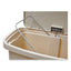 Slim Jim Resin Step-on Container, Front Step Style, 13 Gal, Polyethylene, Beige