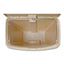 Slim Jim Resin Step-on Container, Front Step Style, 24 Gal, Polyethylene, Beige