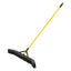 Maximizer Push-to-center Broom, Poly Bristles, 18 X 58.13, Steel Handle, Yellow/black