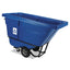 Rotomolded Recycling Tilt Truck, 1 Cu Yd, 1,250 Lb Capacity, Plastic/steel Frame, Blue