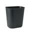 Fiberglass Wastebasket, 3.5 Gal, Fiberglass, Black