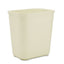 Fiberglass Wastebasket, 7 Gal, Fiberglass, Beige
