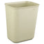 Fire Resistant Wastebasket, 7 Gal, Fiberglass, Gray