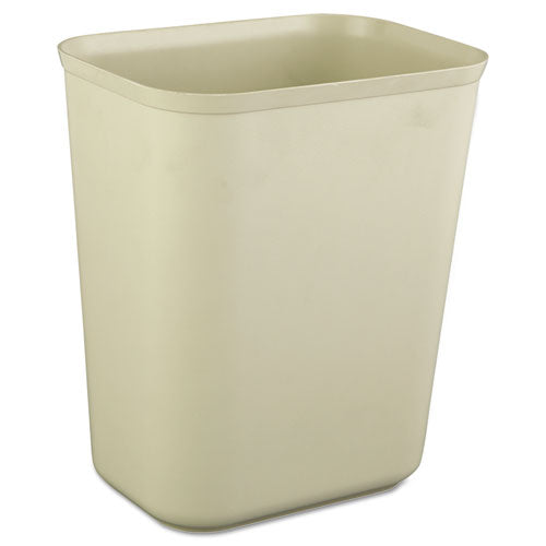 Fire Resistant Wastebasket, 7 Gal, Fiberglass, Gray