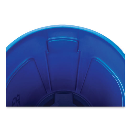 Brute Recycling Container, 32 Gal, Polyethylene, Blue