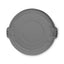 Round Flat Top Lid, For 55 Gal Round Brute Containers, 26.75" Diameter, Gray
