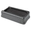 Swing Top Lid For Slim Jim Waste Containers, 11.38w X 20.5d X 5h, Black