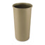 Untouchable Large Plastic Round Waste Receptacle, 11 Gal, Plastic, Gray