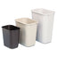 Deskside Plastic Wastebasket, 10.25 Gal, Plastic, Beige