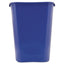 Deskside Recycling Container With Symbol, Large, 41.25 Qt, Plastic, Blue