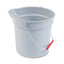 Brute Round Utility Pail, 10 Qt, Plastic, Red, 10.5" Dia