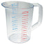 Bouncer Measuring Cup, 2 Qt, Clear
