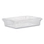 Food/tote Boxes, 8.5 Gal, 26 X 18 X 6, Clear, Plastic