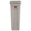 Slim Jim With Venting Channels, 23 Gal, Plastic, Beige