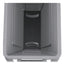Slim Jim With Venting Channels, 23 Gal, Plastic, Gray