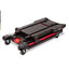 Convertible Utility Cart, Plastic, 2 Shelves, 400 Lb Capacity, 23.88" X 45.13" X 34.38", Black