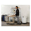Heavy-duty Utility Cart With Lipped Shelves, Plastic, 2 Shelves, 500 Lb Capacity, 17.13" X 38.5" X 38.88", Beige