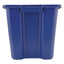 Stacking Recycle Bin, 14 Gal, Polyethylene, Blue