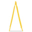 Multilingual "caution" Floor Sign,  11 X 12 X 25, Bright Yellow