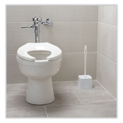 Toilet Bowl Brush, 10" Handle, White